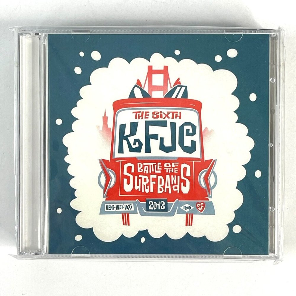 KFJC Live Battle of the Surf Bands VI CD +DVD 2013 Gillbillies Aloha Meshugga - Picture 2 of 3